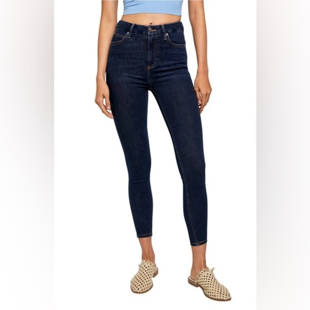 FREE PEOPLE We The Free Montana Skinny Jeans in Dark Rinse NWT